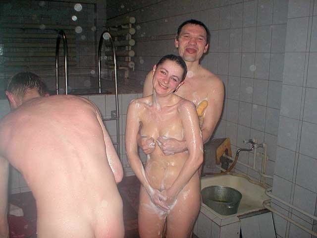 Naked wife sauna pics